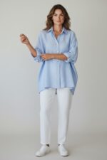 Chemise Rayée Aspect Gaufré Oversize – Image 8