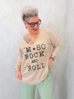 Top Message Grande Taille – Esprit Rock & Confort Décontracté