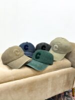 Casquette En Velours Côtelé À Lettre Brodée – Image 2