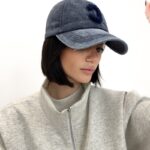 Casquette En Velours Côtelé À Lettre Brodée