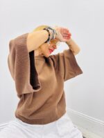 Pull en Coton Naturel à Manches Courtes Élégantes – Image 13