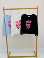 Pull « Amor » À Motif Cœur – Couleur Et Bonne Humeur – Image 2