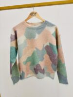 Pull Multicolore Motif Abstrait – Maille Douce & Moderne – Image 2