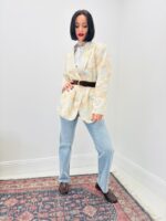 Veste Florale Esprit Tailleur – Élégance Printanière