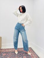 Chemise en Coton à Petits Pois & Volants – Élégance Douce – Image 4