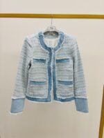 Veste Courte en Tweed Denim – Élégance Chic & Moderne – Image 2