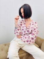 Chemise Fleurie en Viscose à Volants – Douceur Bohème & Élégance Naturelle – Image 3