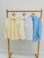 Chemise en Coton Coupe Droite – Intemporel Chic & Facile à Porter – Image 2
