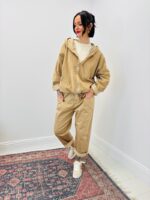 Veste À Capuche En Velours Coton À Coupe Décontractée – Image 8