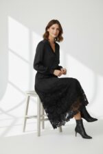 Jupon Long À Détail Dentelle Esprit Bohème Chic - Marque Vogue