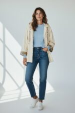 Veste en Coton à Capuche – Détails Tressés – Image 4