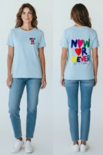 T-Shirt Coloré En Coton À Message Graphique Esprit Pop – Image 3