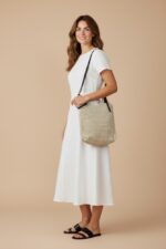 Sac Crochet Lurex À Anses Contrastées Esprit Bohème Chic – Image 3
