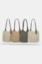 Sac Crochet Lurex À Anses Contrastées Esprit Bohème Chic – Image 2