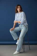 Jean Liberty Coupe Wide Leg – Détail Brodé & Esprit Bohème Chic – Image 3