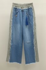 Jean Destroy À Détails Rayures Et Taille Contrastée - JOEY&JOE – Image 3
