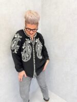 Chemise Brodée Bohème Grande Taille – Élégance Artisanale & Confort Absolu