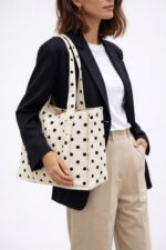 Sac Cabas Motif Pois 100% Coton Esprit Parisien