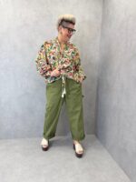Blouse Fluide Grande Taille À Imprimé Floral Multicolore & Col Noué – Image 3