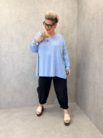 Pull Oversize Col V Dos Boutonné – Style Affirmé Grande Taille – Image 8