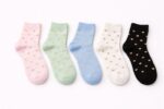 Chaussettes Motif Cœurs Dorés – Image 2