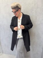 Veste Tailleur Ceinturée Fluide – Grande Taille – Image 5