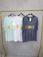 T-Shirt Grande Taille Iconic Col V Coupe Fluide – Image 2