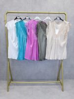 Blouse Grande Taille Fluide À Encolure Dentelle – Image 2