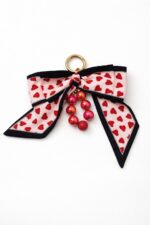 Porte-Clés Bijou Nœud Imprimé Et Perles Décoratives – Image 2