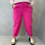 Pantalon Coupe Ballon Taille Élastiquée – Silhouette Moderne Grande Taille