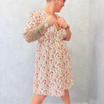 Robe Imprimée Fleurie Grande Taille – Décolleté Croisé & Coupe Empire Fluide