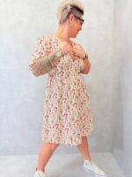Robe Imprimée Fleurie Grande Taille – Décolleté Croisé & Coupe Empire Fluide