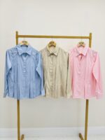 Chemise Pincée En Coton Et Lin – Image 6