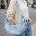 Sac Brodé Demi-Lune Esprit Bohème Romantique