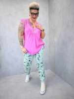 Blouse Grande Taille Fluide À Encolure Dentelle