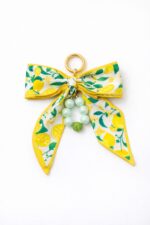 Porte-Clés Bijou Nœud Imprimé Et Perles Décoratives – Image 5