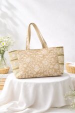 Sac Cabas Fleuri Avec Détails Dentelle – Image 4