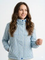 Veste Déperlante À Motif Carreaux Esprit Casual Chic