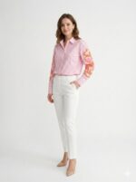 Chemise Rayée À Broderies Transparentes – Image 3