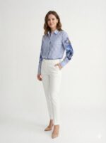 Chemise Rayée À Broderies Transparentes – Image 2