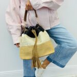 Sac Seau Tressé Inspiration Chic À Pompon