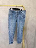 Jean Slim Stretch Grande Taille À Boutonnage Apparent – Effet Froissé Tendance – Image 5