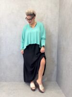 Pull Fluide Grande Taille À Col V – Coupe Ample & Couleurs Vitaminées – Image 3