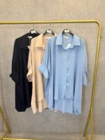 Chemise fluide oversize grande taille – Élégance douce & confort absolu – Image 3