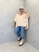 Chemise fluide oversize grande taille – Élégance douce & confort absolu