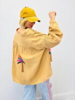 Chemise En Gaze De Coton Brodée Esprit Bohème Coloré – Image 7
