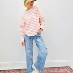 Pull Rayé Esprit Casual Chic En Coton Doux