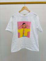 T-Shirt Illustration Artistique Coupe Droite En Coton – Image 4