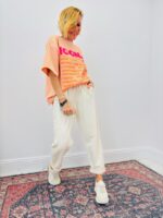 Pantalon Jogg En Coton Doux À Coupe Décontractée