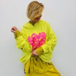 Sweat À Capuche En Coton Imprimé Cœur “Love Yourself”